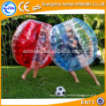 Outdoor funny sport bubble soccer ball, amazing game human inflatable bumper bubble ball